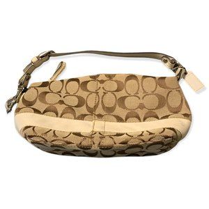 Coach | Tan Signature Logo Shoulder Purse